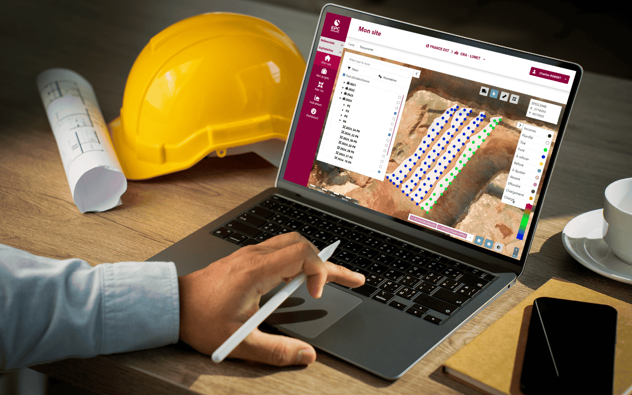 Plateforme digitale EPC sur ordinateur
